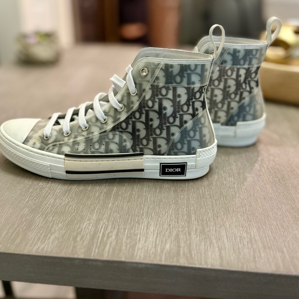 Dior High-Top Sneakers in Gray and White B23 League. ORIGINAL size 12